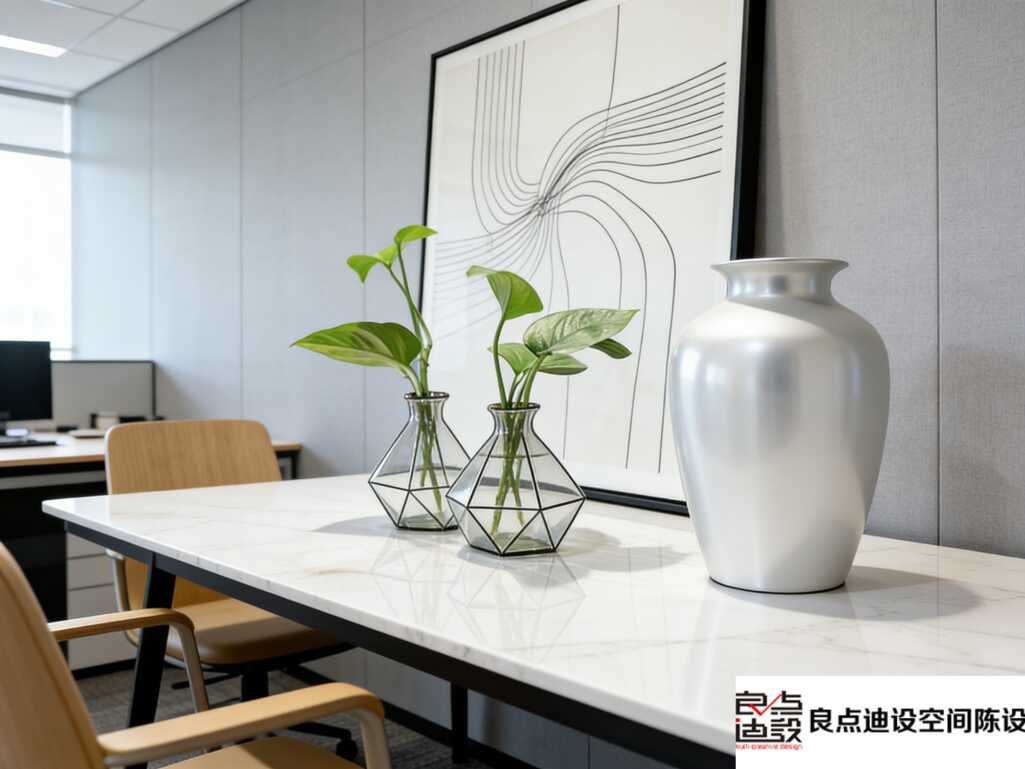 🎨极简现代风办公室软装设计|把高级感焊进工位，客户都夸像美术馆